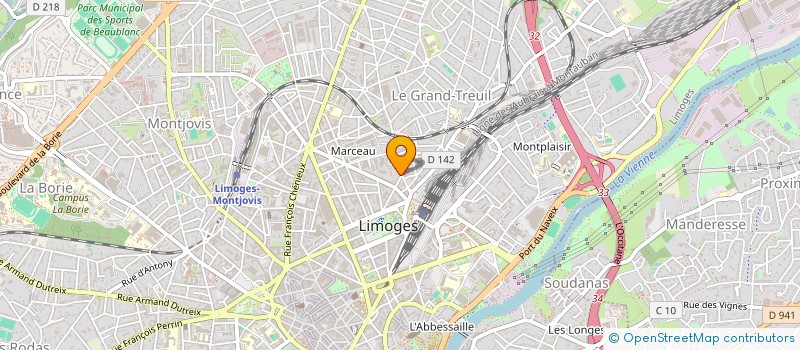 localisation de l'entreprise MONSIEUR IBRAHIMA BANGOURA à LIMOGES