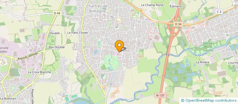 localisation de l'entreprise MONSIEUR IBRAHIMA BARRY  CHARTRES-DE-BRETAGNE