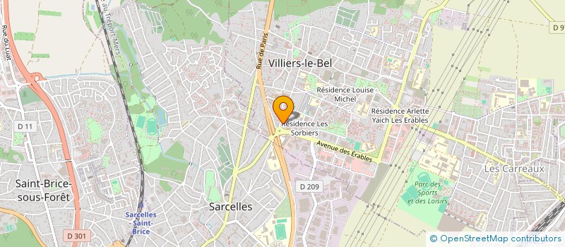 localisation de l'entreprise MONSIEUR IBRAHIMA BARRY  VILLIERS-LE-BEL