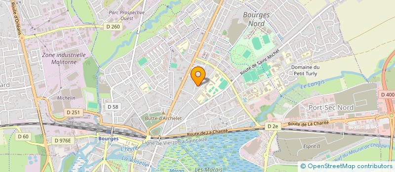 localisation de l'entreprise MONSIEUR IBRAHIMA CISSE  BOURGES