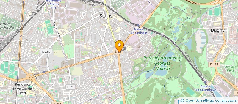 localisation de l'entreprise MONSIEUR IBRAHIMA COULIBALY  STAINS