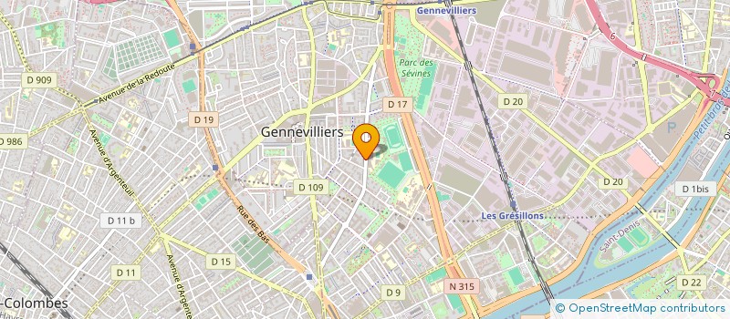 localisation de l'entreprise MONSIEUR IBRAHIMA DANFAKHA à GENNEVILLIERS