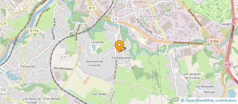 localisation de l'entreprise MONSIEUR IBRAHIMA DIABY à LIMOGES