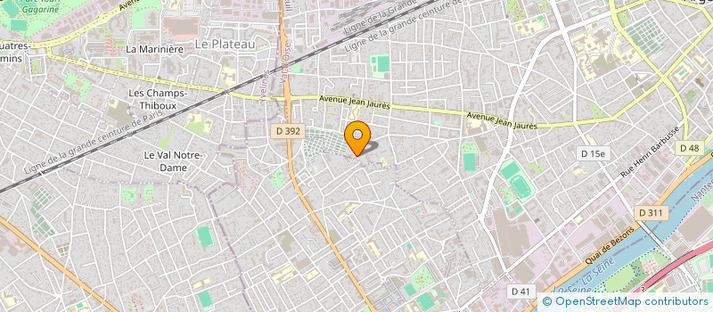 localisation de l'entreprise MONSIEUR IBRAHIMA DIABY  ARGENTEUIL