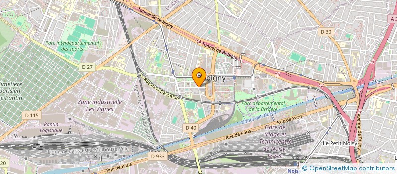 localisation de l'entreprise MONSIEUR IBRAHIMA DIAGNE  BOBIGNY