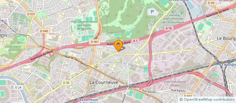 localisation de l'entreprise MONSIEUR IBRAHIMA DIAKITE à LA COURNEUVE