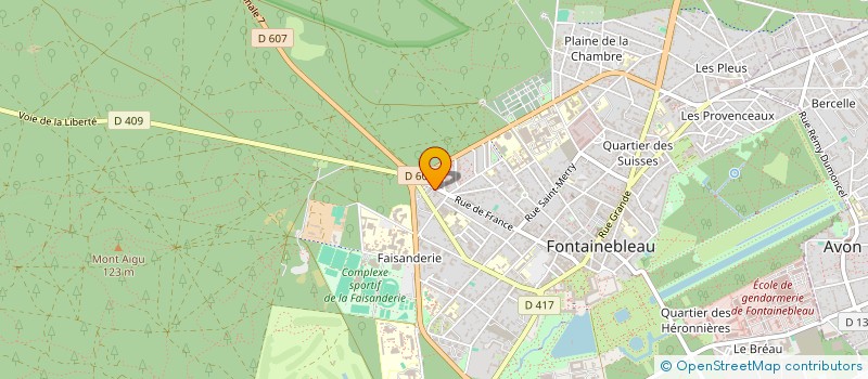 localisation de l'entreprise MONSIEUR IBRAHIMA DIALLO  FONTAINEBLEAU