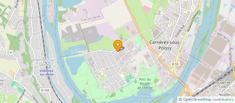 localisation de l'entreprise MONSIEUR IBRAHIMA DIALLO  CARRIERES-SOUS-POISSY