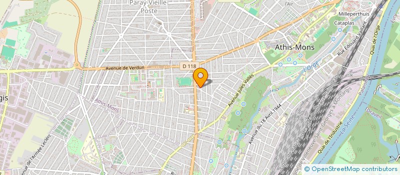 localisation de l'entreprise MONSIEUR IBRAHIMA DIALLO à ATHIS-MONS