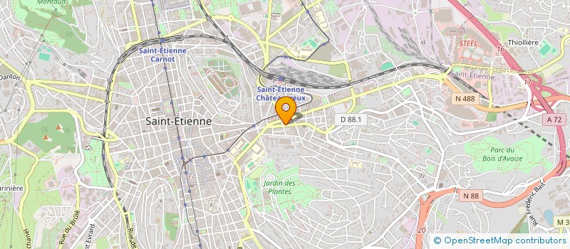 localisation de l'entreprise MONSIEUR IBRAHIMA DIALLO  SAINT-ETIENNE