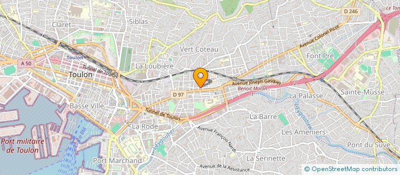 localisation de l'entreprise MONSIEUR IBRAHIMA DIARRA  TOULON