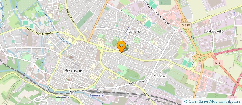 localisation de l'entreprise MONSIEUR IBRAHIMA DIOP  BEAUVAIS