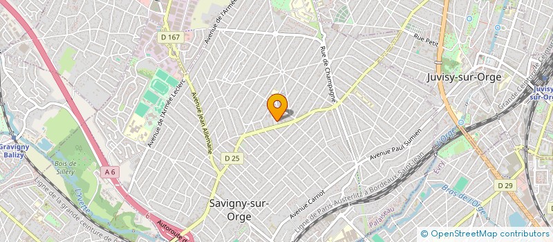 localisation de l'entreprise MONSIEUR IBRAHIMA DIOP à SAVIGNY-SUR-ORGE