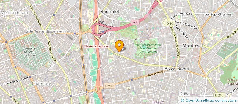 localisation de l'entreprise MONSIEUR IBRAHIMA DIOP à BAGNOLET