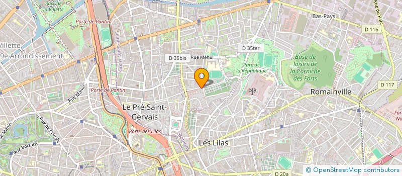 localisation de l'entreprise MONSIEUR IBRAHIMA DODSO à PANTIN