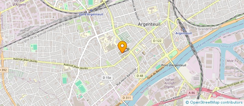 localisation de l'entreprise MONSIEUR IBRAHIMA DOUCOURE  ARGENTEUIL