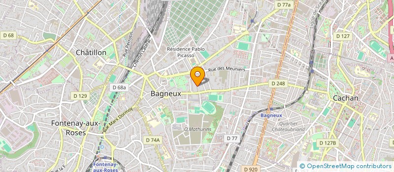 localisation de l'entreprise MONSIEUR IBRAHIMA FADIABA à BAGNEUX