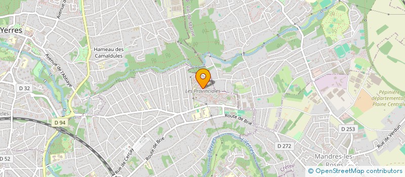 localisation de l'entreprise MONSIEUR IBRAHIMA FADIGA  BRUNOY