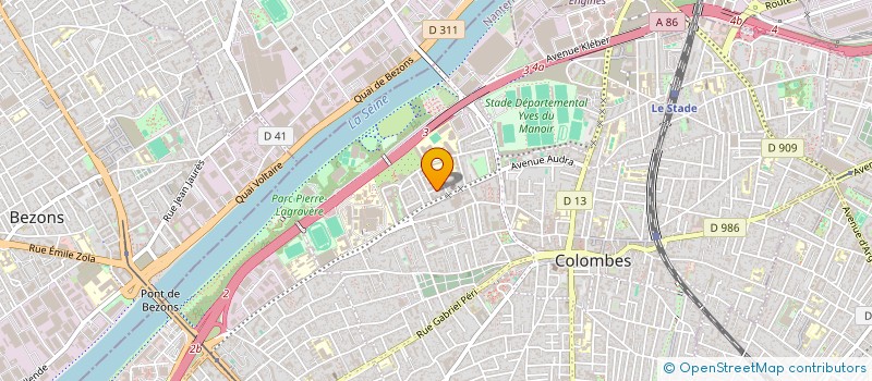 localisation de l'entreprise MONSIEUR IBRAHIMA FALL à COLOMBES