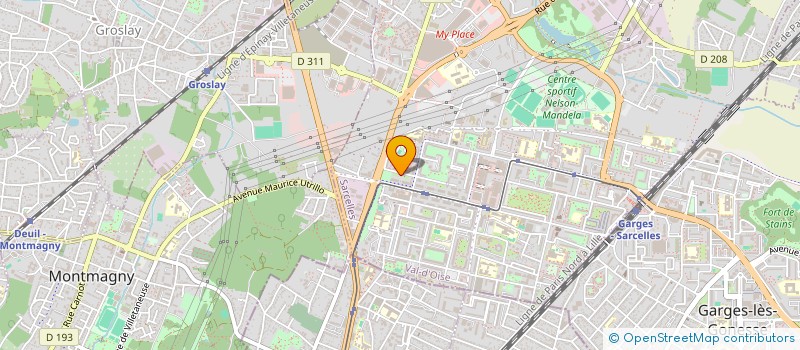 localisation de l'entreprise MONSIEUR IBRAHIMA FALL  SARCELLES