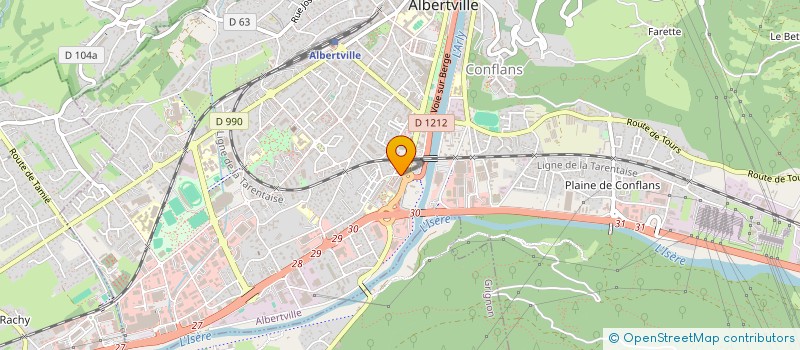 localisation de l'entreprise MONSIEUR IBRAHIMA HAIDARA  ALBERTVILLE