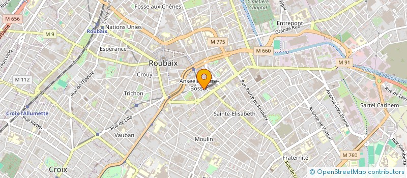 localisation de l'entreprise MONSIEUR IBRAHIMA IBRAHIMA  ROUBAIX