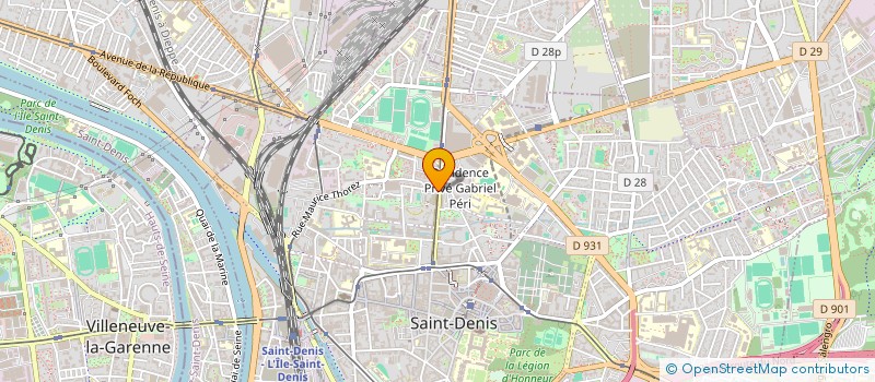 localisation de l'entreprise MONSIEUR IBRAHIMA KANATE  SAINT-DENIS