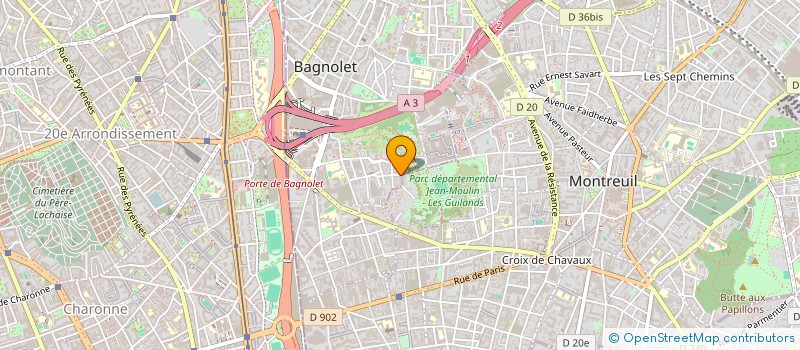 localisation de l'entreprise MONSIEUR IBRAHIMA KANDJI à BAGNOLET