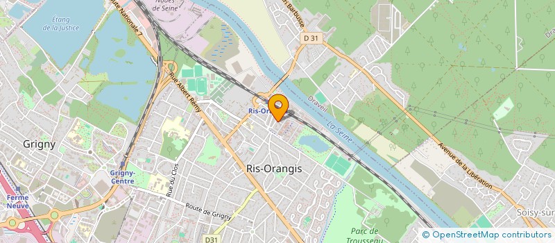 localisation de l'entreprise MONSIEUR IBRAHIMA KONATE  RIS-ORANGIS