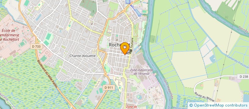 localisation de l'entreprise MONSIEUR IBRAHIMA NDIONGUE  ROCHEFORT