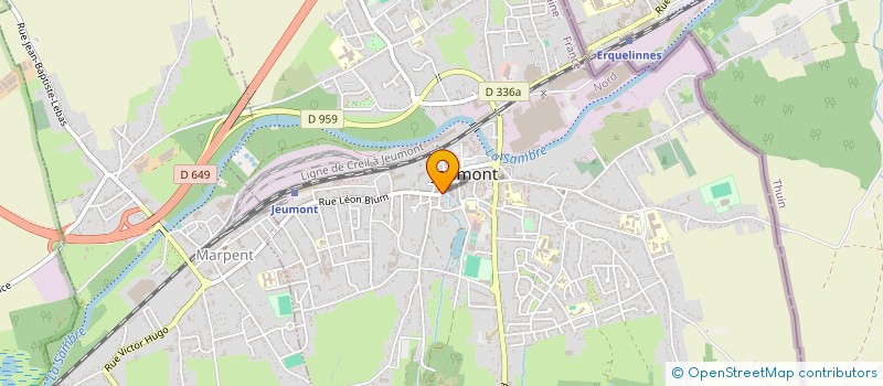 localisation de l'entreprise MONSIEUR IBRAHIMA NIAKATE  JEUMONT