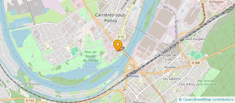 localisation de l'entreprise MONSIEUR IBRAHIMA NIAKATE  CARRIERES-SOUS-POISSY