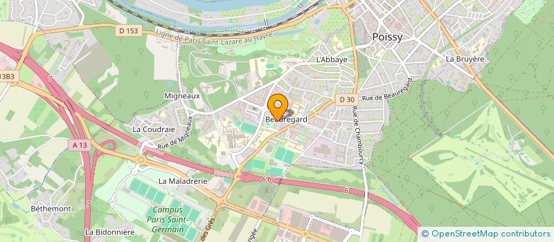 localisation de l'entreprise MONSIEUR IBRAHIMA SALL  POISSY