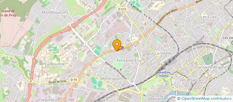 localisation de l'entreprise MONSIEUR IBRAHIMA SECK à BESANCON