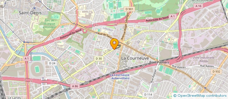 localisation de l'entreprise MONSIEUR IBRAHIMA SORY KOUYATE à LA COURNEUVE