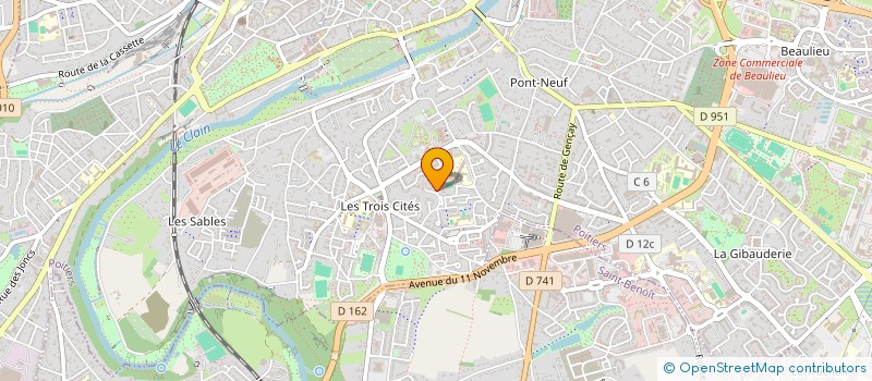 localisation de l'entreprise MONSIEUR IBRAHIMA SOUARE  POITIERS