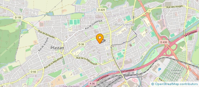 localisation de l'entreprise MONSIEUR IBRAHIMA SOUFFOU  MULHOUSE