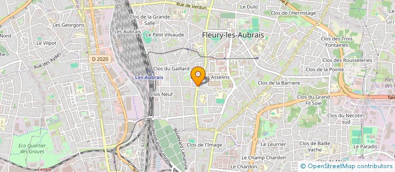 localisation de l'entreprise MONSIEUR IBRAHIMA SYLLA à FLEURY-LES-AUBRAIS