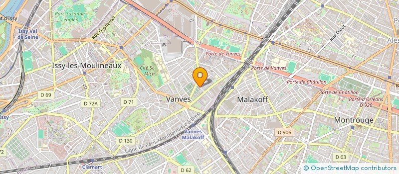 localisation de l'entreprise MONSIEUR IBRAHIMA TCHANGU  VANVES