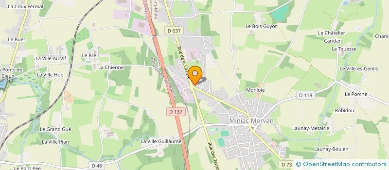 localisation de l'entreprise MONSIEUR IBRAHIMA TOP  MINIAC-MORVAN