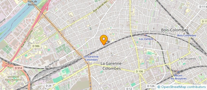 localisation de l'entreprise MONSIEUR IBRAHIMA TRAORE à COLOMBES
