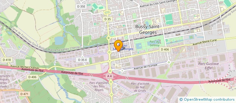 localisation de l'entreprise MONSIEUR IBRAHIME BAH  BUSSY-SAINT-GEORGES