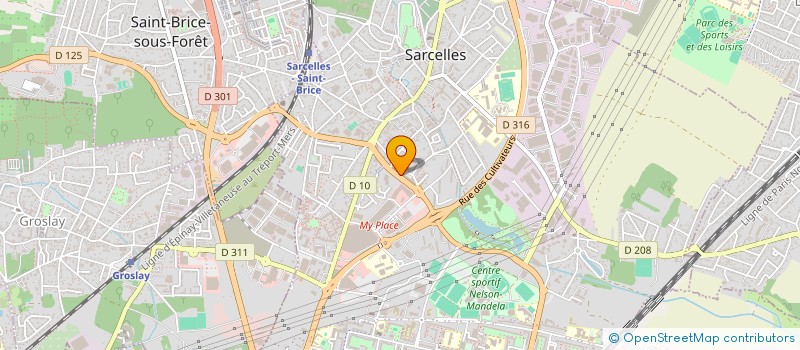 localisation de l'entreprise MONSIEUR IBRAHIME NIAKATE  SARCELLES