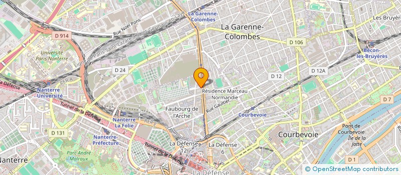localisation de l'entreprise MONSIEUR IBRAHIMM OUAZZANI HOUSNI TOUHAMI à COURBEVOIE