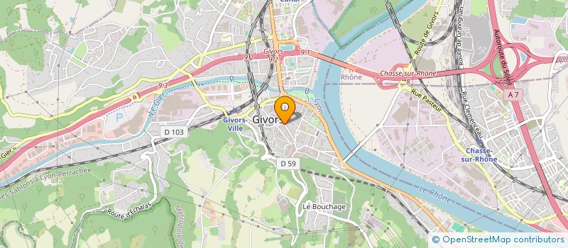 localisation de l'entreprise MONSIEUR IBRAHIMOVICH BONVALLET  GIVORS