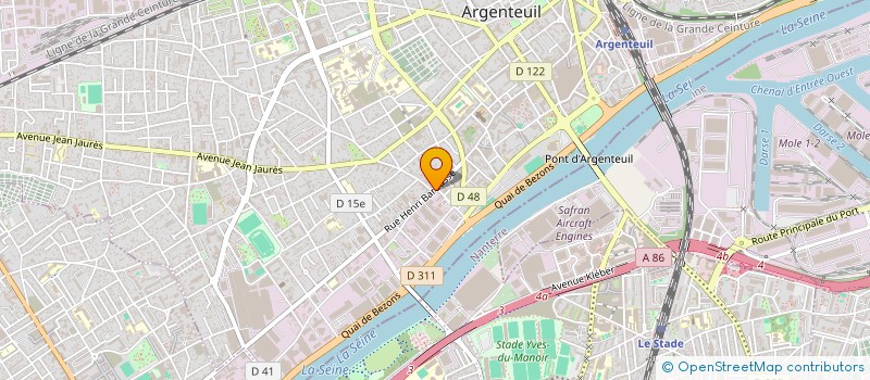 localisation de l'entreprise MONSIEUR IBRY BENFERS  ARGENTEUIL