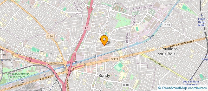 localisation de l'entreprise MONSIEUR IBUKUN ANIFOWOSE  BONDY