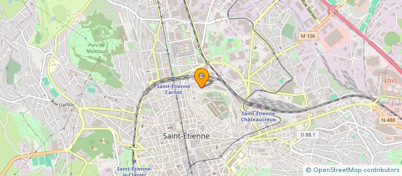 localisation de l'entreprise MONSIEUR ICHAM BOUIHAT  SAINT-ETIENNE