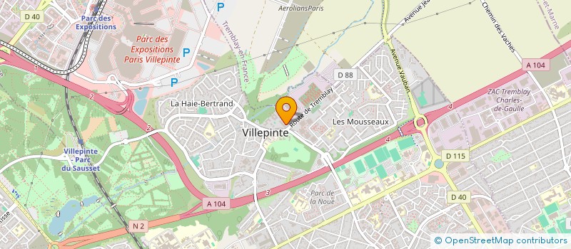 localisation de l'entreprise MONSIEUR ICHEM BETTANI à VILLEPINTE