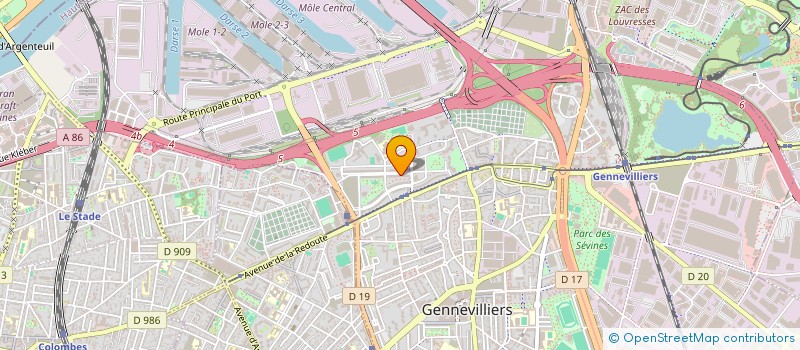 localisation de l'entreprise MONSIEUR ICHEM SAHRAOUI  GENNEVILLIERS